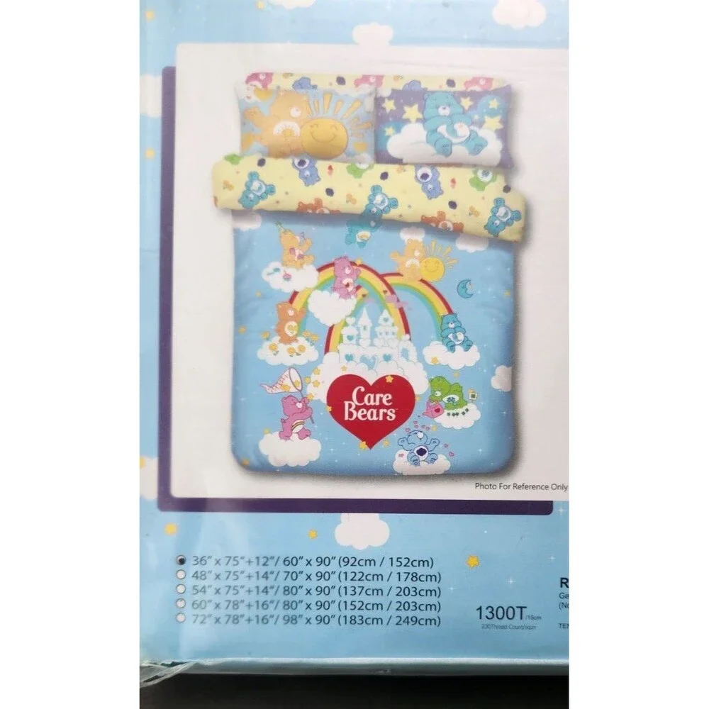 Care Bears Duvet Cover Fitted Sheet Pillowcase Set Doona New